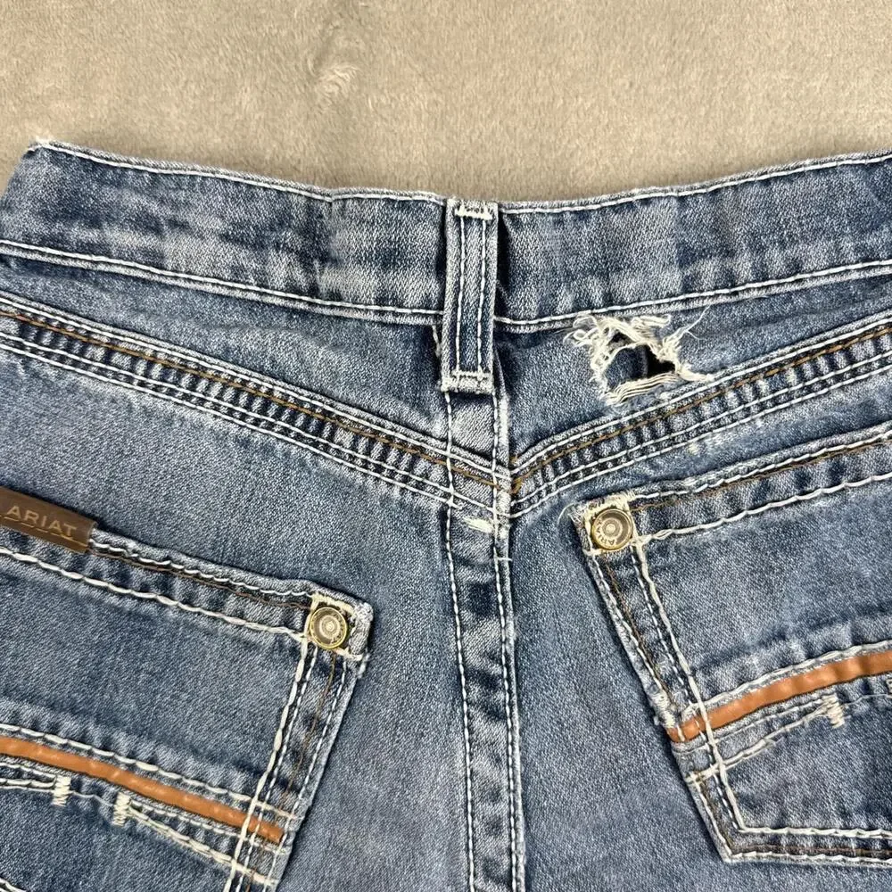 Ariat Jeans Youth Girls B4 Relaxed Bootcut Denim Pants Size 14 B31(j) - Picture 8 of 8